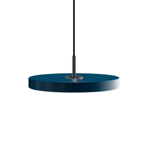 Umage - Asteria pendel m/ sort top - mini - Petrol blue (Ø31 cm)